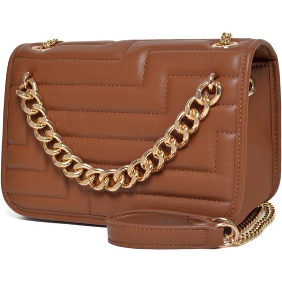 Vegan Leather Purses for Women Brown - Main Image